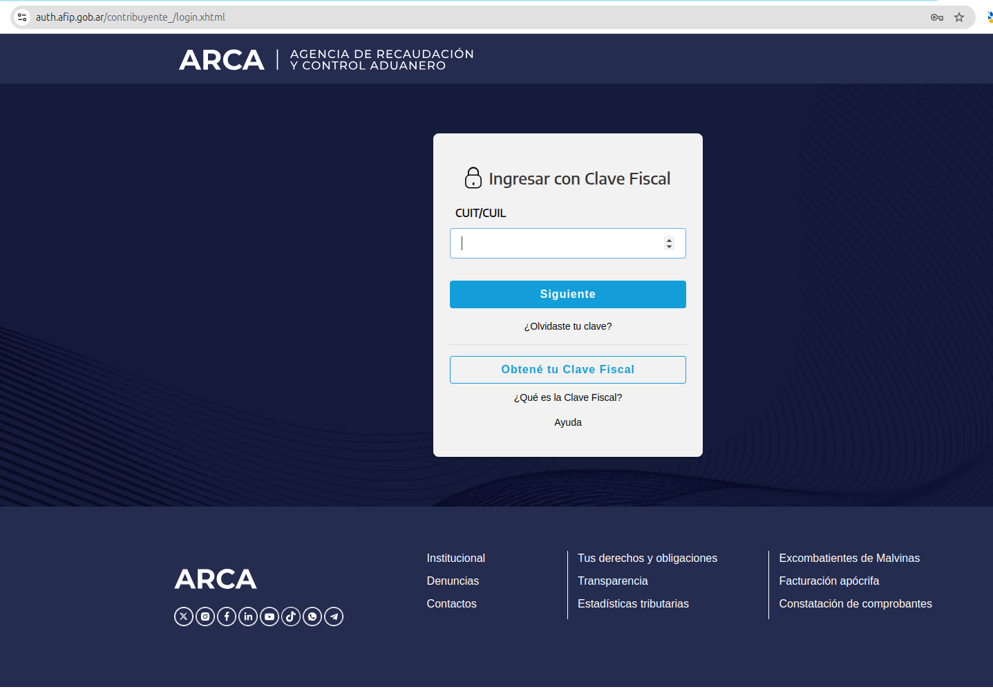 Paso 1: Ingresá a ARCA con tu Clave Fiscal
